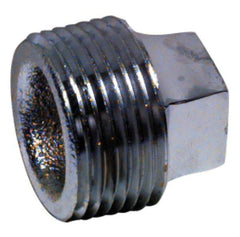 Merit Brass - 4" Grade 304 Stainless Steel Pipe Square Head Plug - MNPT End Connections, 150 psi - Industrial Tool & Supply