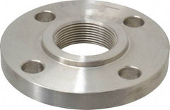 Value Collection - 1-1/2" Pipe, 5" OD, Stainless Steel, Threaded Pipe Flange - 3-7/8" Across Bolt Hole Centers, 5/8" Bolt Hole, 150 psi, Grades 316 & 316L - Industrial Tool & Supply