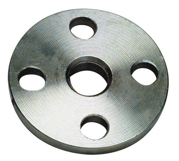 Merit Brass - 3/4" Pipe, 3-7/8" OD, Stainless Steel, Threaded Pipe Flange - 2-3/4" Across Bolt Hole Centers, 5/8" Bolt Hole, 150 psi, Grade 304 - Industrial Tool & Supply