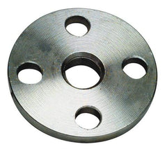 Merit Brass - 3/4" Pipe, 3-7/8" OD, Stainless Steel, Threaded Pipe Flange - 2-3/4" Across Bolt Hole Centers, 5/8" Bolt Hole, 150 psi, Grade 304 - Industrial Tool & Supply