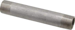 Merit Brass - Schedule 40, 3/4" Pipe x 5-1/2" Long, Grade 304/304L Stainless Steel Pipe Nipple - Welded & Threaded - Industrial Tool & Supply