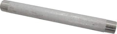 Merit Brass - Schedule 40, 1" Pipe x 12" Long, Grade 304/304L Stainless Steel Pipe Nipple - Welded & Threaded - Industrial Tool & Supply
