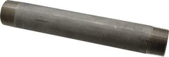 Merit Brass - Schedule 40, 1-1/4" Pipe x 10" Long, Grade 304/304L Stainless Steel Pipe Nipple - Welded & Threaded - Industrial Tool & Supply