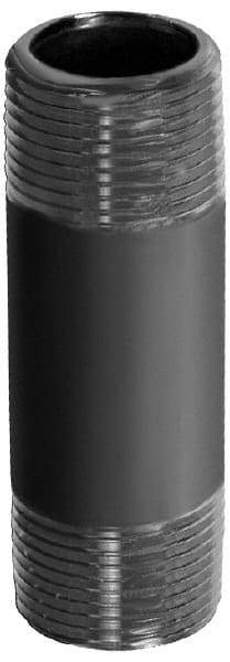 Merit Brass - Schedule 40, 1-1/4" Pipe x 10" Long, Grade 316/316L Stainless Steel Pipe Nipple - Welded & Threaded - Industrial Tool & Supply