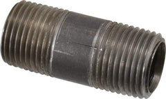 Merit Brass - Schedule 40, 1/2" Pipe x 2" Long, Grade 316/316L Stainless Steel Pipe Nipple - Welded & Threaded - Industrial Tool & Supply