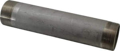 Merit Brass - Schedule 40, 2" Pipe x 10" Long, Grade 316/316L Stainless Steel Pipe Nipple - Welded & Threaded - Industrial Tool & Supply