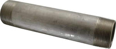 Merit Brass - Schedule 40, 2-1/2" Pipe x 12" Long, Grade 316/316L Stainless Steel Pipe Nipple - Welded & Threaded - Industrial Tool & Supply