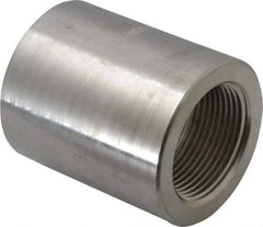 Merit Brass - 1-1/4" Grade 316/316L Stainless Steel Pipe Coupling - FNPT x FNPT End Connections, 3,000 psi - Industrial Tool & Supply