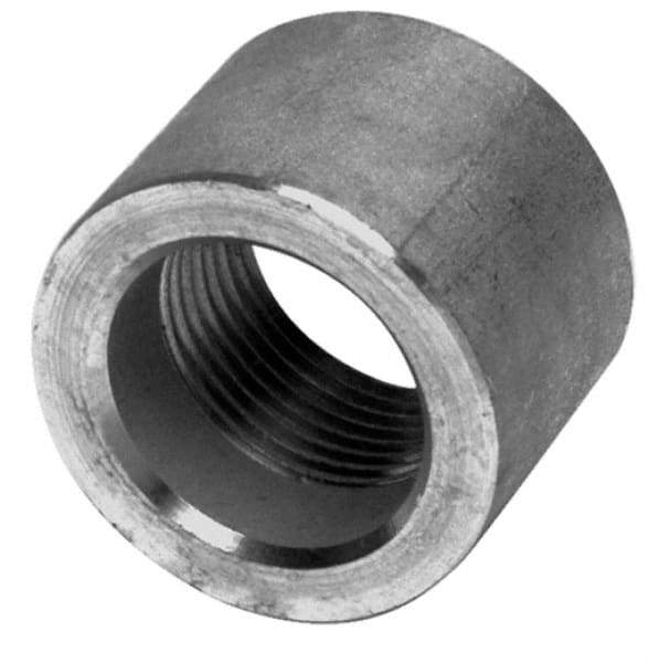 Merit Brass - 1-1/2" Grade 316/316L Stainless Steel Pipe Half Coupling - FNPT End Connections, 3,000 psi - Industrial Tool & Supply