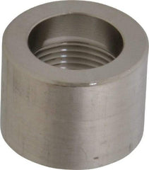 Merit Brass - 3/4" Grade 316/316L Stainless Steel Pipe Half Coupling - FNPT End Connections, 3,000 psi - Industrial Tool & Supply