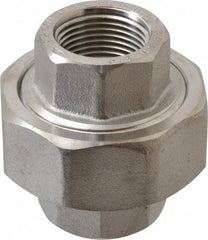 Value Collection - 3/4" Grade 316/316L Stainless Steel Pipe Union - FNPT x FNPT End Connections, 3,000 psi - Industrial Tool & Supply