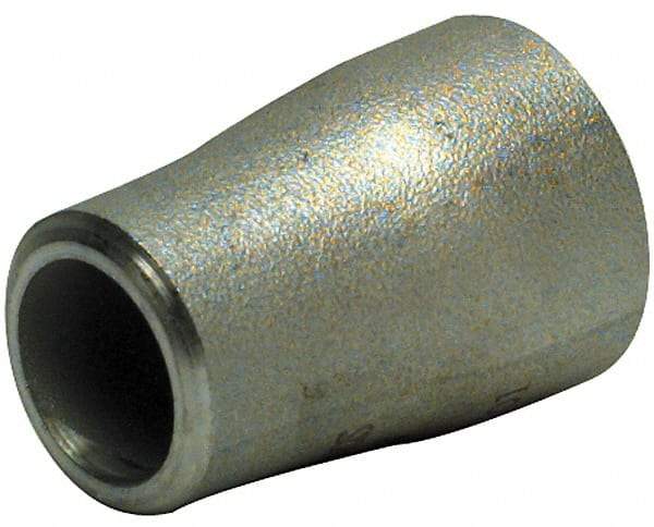 Merit Brass - 6 x 4" Grade 316L Stainless Steel Pipe Concentric Reducer - Butt Weld x Butt Weld End Connections - Industrial Tool & Supply