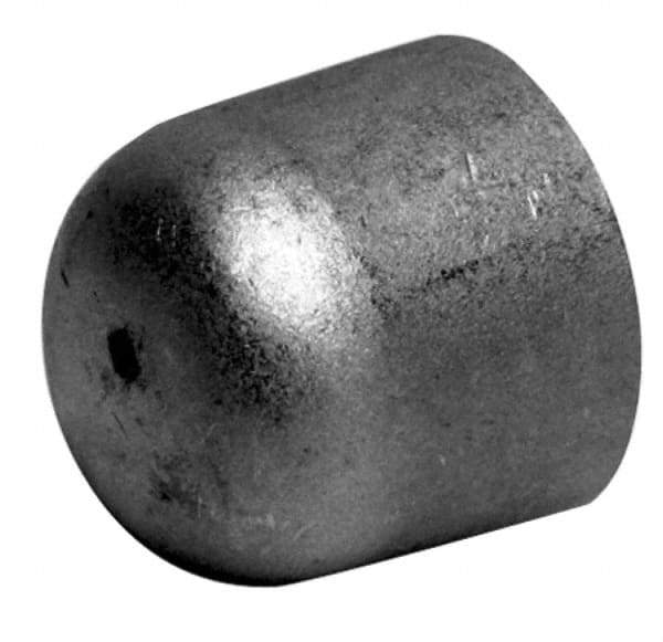 Merit Brass - 2-1/2" Grade 304L Stainless Steel Pipe End Cap - Butt Weld End Connections - Industrial Tool & Supply