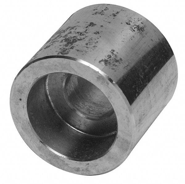 Merit Brass - 1-1/2" Grade 316 Stainless Steel Pipe Half Coupling - Socket Weld End Connections, 3,000 psi - Industrial Tool & Supply