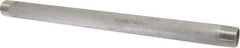 Merit Brass - Schedule 40, 1" Pipe x 18" Long, Grade 304/304L Stainless Steel Pipe Nipple - Welded & Threaded - Industrial Tool & Supply