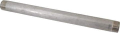 Merit Brass - Schedule 40, 1-1/4" Pipe x 18" Long, Grade 304/304L Stainless Steel Pipe Nipple - Welded & Threaded - Industrial Tool & Supply