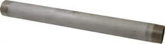 Merit Brass - Schedule 40, 1-1/2" Pipe x 18" Long, Grade 316/316L Stainless Steel Pipe Nipple - Welded & Threaded - Industrial Tool & Supply