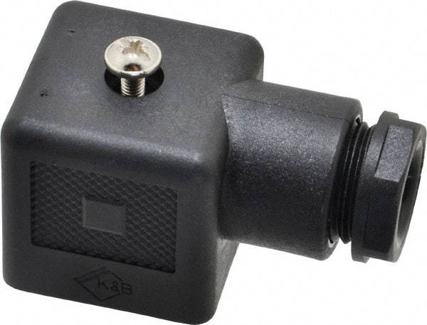 Parker - Solenoid Valve DIN Cable Gland - Gasket Included - Industrial Tool & Supply