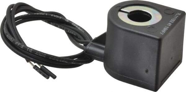 Parker - 24/60 Volt, 18 Coil Lead Length, Solenoid Coil - 10 Watt - Industrial Tool & Supply