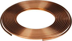 Mueller Industries - 100' Long, 1/2" OD x 3/8" ID, Copper Seamless Tube - 0.049" Wall Thickness, 0.269 Ft/Lb - Industrial Tool & Supply