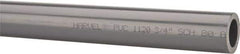 Made in USA - 3/4" Pipe, 60" Long PVC Unthreaded Plastic Pipe Nipple - 690 Max psi, 0.724" ID x 1.05" OD, Schedule 80, Gray - Industrial Tool & Supply