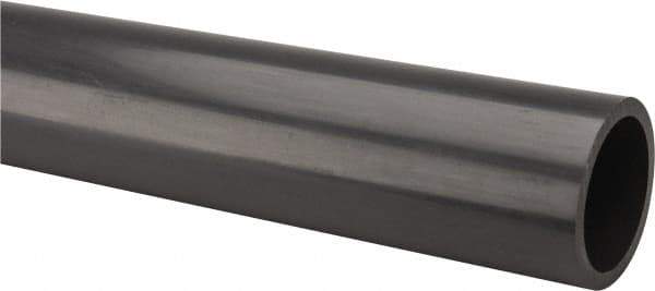 Made in USA - 2" Pipe, 60" Long PVC Unthreaded Plastic Pipe Nipple - 400 Max psi, 1.913" ID x 2-3/8" OD, Schedule 80, Gray - Industrial Tool & Supply