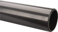 Made in USA - 6" Pipe, 60" Long PVC Unthreaded Plastic Pipe Nipple - 280 Max psi, 5.709" ID x 6-5/8" OD, Schedule 80, Gray - Industrial Tool & Supply