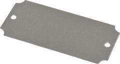 C.H. Hanson - 3-1/16 Inch Wide, Style 3, Aluminum Blank Metal Plate - 1-7/16 Inch High, 25 Pieces - Industrial Tool & Supply