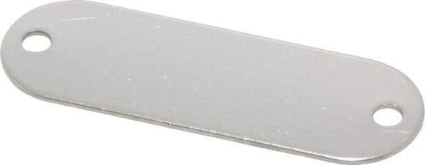 C.H. Hanson - 1-29/32 Inch Wide, Style 1, Stainless Steel Blank Metal Plate - 5/8 Inch High, 25 Pieces - Industrial Tool & Supply