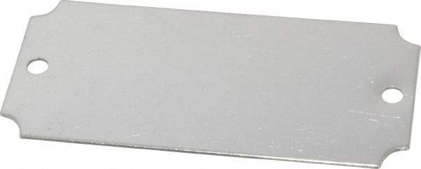 C.H. Hanson - 3-1/16 Inch Wide, Style 3, Stainless Steel Blank Metal Plate - 1-7/16 Inch High, 10 Pieces - Industrial Tool & Supply