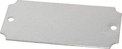 C.H. Hanson - 3-1/16 Inch Wide, Style 3, Stainless Steel Blank Metal Plate - 1-7/16 Inch High, 10 Pieces - Industrial Tool & Supply