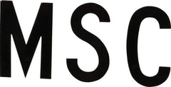 Made in USA - Letter Label - Legend: Complete Set, English, Black - Industrial Tool & Supply