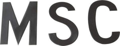 Made in USA - Letter Label - Legend: Letter Set, English, Black - Industrial Tool & Supply