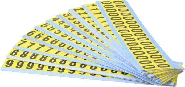 Made in USA - Letter Label - Legend: Combo Pack (Numbers), English - Industrial Tool & Supply