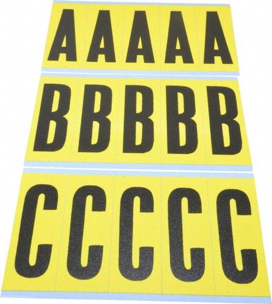 Made in USA - Letter Label - Legend: Combo Pack (Letters), English - Industrial Tool & Supply