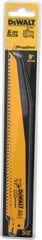 DeWALT - 9" Long, Bi-Metal Reciprocating Saw Blade - Tapered Profile, 6 TPI, Toothed Edge, Universal Shank - Industrial Tool & Supply