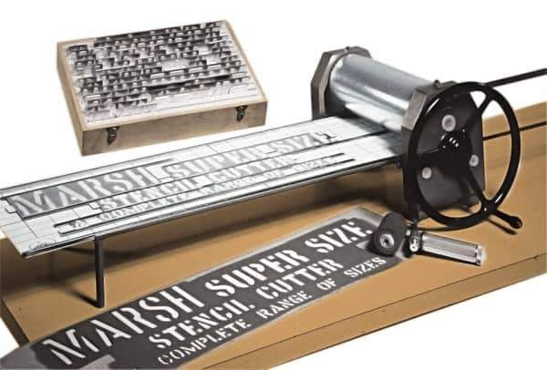 Value Collection - Stencil Machines Type: Super Size Stencil Machine - Industrial Tool & Supply