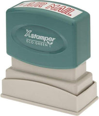 Value Collection - Air Mail, Red Pre-Inked Stamp - 1/2 Inch Wide x 1-5/8 Inch Long - Industrial Tool & Supply