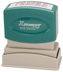 Value Collection - Fragile, Red Pre-Inked Stamp - 1/2 Inch Wide x 1-5/8 Inch Long - Industrial Tool & Supply