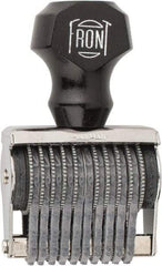 Made in USA - 1/8 Character Size, Numbering Stamp - 10 Bands - Industrial Tool & Supply