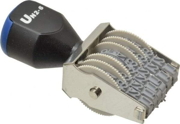 Value Collection - 3/16 Character Size, Numbering Stamp - 6 Bands - Industrial Tool & Supply