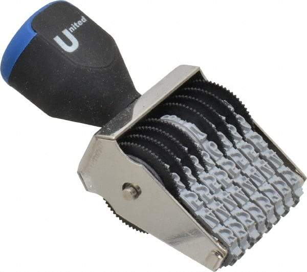 Made in USA - 3/16 Character Size, Numbering Stamp - 8 Bands - Industrial Tool & Supply