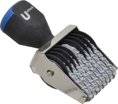 Made in USA - 3/16 Character Size, Numbering Stamp - 8 Bands - Industrial Tool & Supply