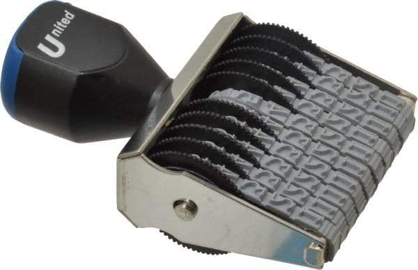 Made in USA - 3/16 Character Size, Numbering Stamp - 10 Bands - Industrial Tool & Supply