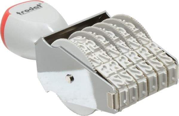 Made in USA - 5/16 Character Size, Numbering Stamp - 6 Bands - Industrial Tool & Supply