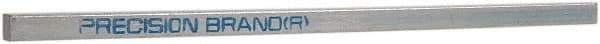 Made in USA - 12" Long x 7/16" High x 7/16" Wide, Zinc-Plated Key Stock - Low Carbon Steel - Industrial Tool & Supply