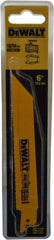 DeWALT - 6" Long x 1" Thick, Bi-Metal Reciprocating Saw Blade - Straight Profile, 10 to 14 TPI, Toothed Edge, Universal Shank - Industrial Tool & Supply