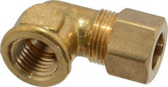 Cerro - 3/8" OD, Brass Female Elbow - Comp x FNPT Ends - Industrial Tool & Supply