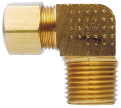 Cerro - 5/8" OD, Brass Male Elbow - Comp x MNPT Ends - Industrial Tool & Supply