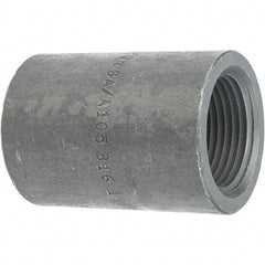 Made in USA - Size 1", Class 3,000, Forged Carbon Steel Black Pipe Coupling - 925 psi, Threaded End Connection - Industrial Tool & Supply